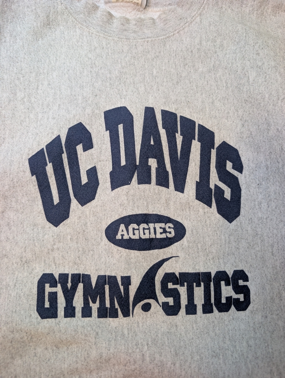 Vintage UC Davis Gymnastics Sweatshirt; Lee Gray Crewneck Sweatshirt - Picture 4 of 9